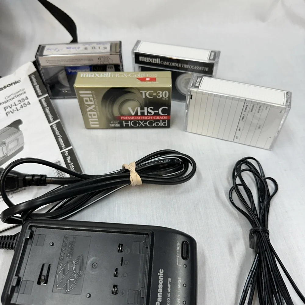 Panasonic PV-L354D VHS-C Camcorder silver EXCELLENT condition (tested) Needs Bat